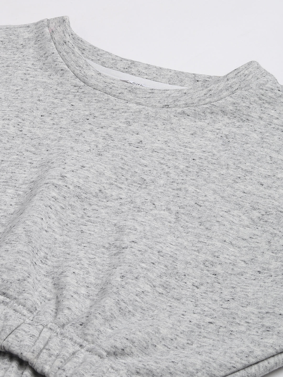 Cotton Fleece Jogger Set -Grey