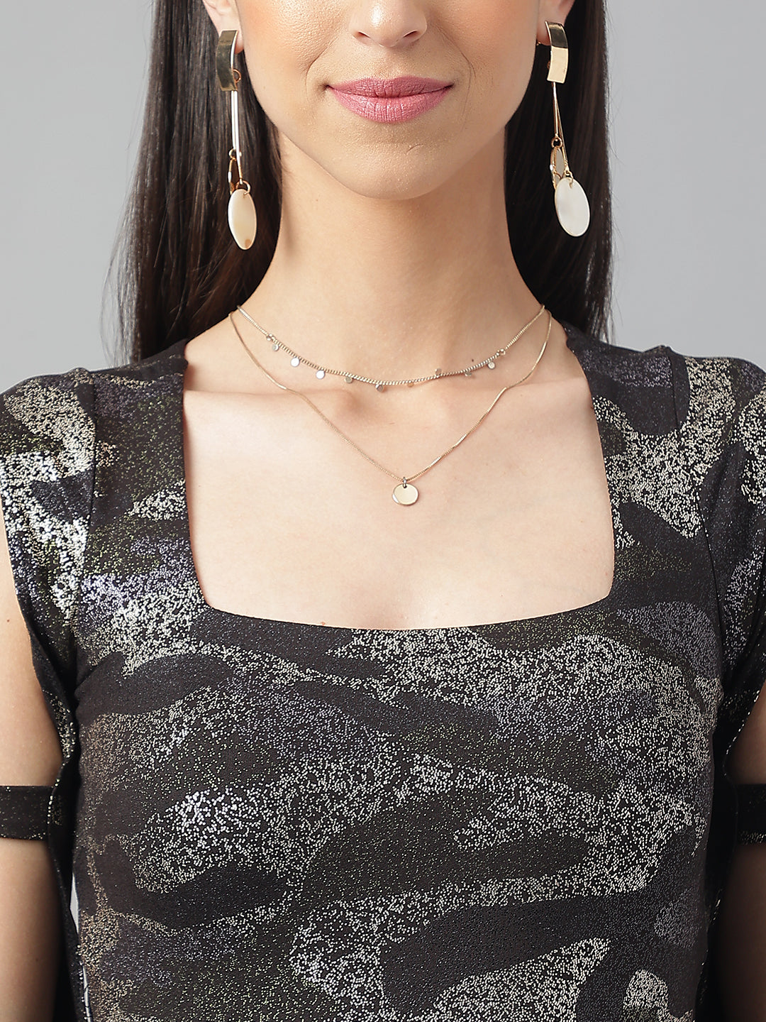 Camo Print Cut Out Dress