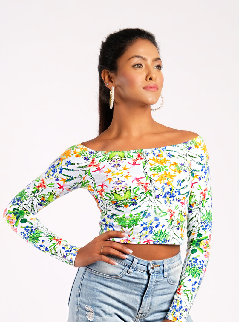 Summer Florals Crop Top