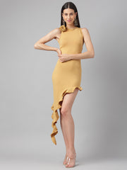 Nude Cascade Dress