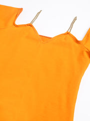 So Into You Bodysuit -Orange