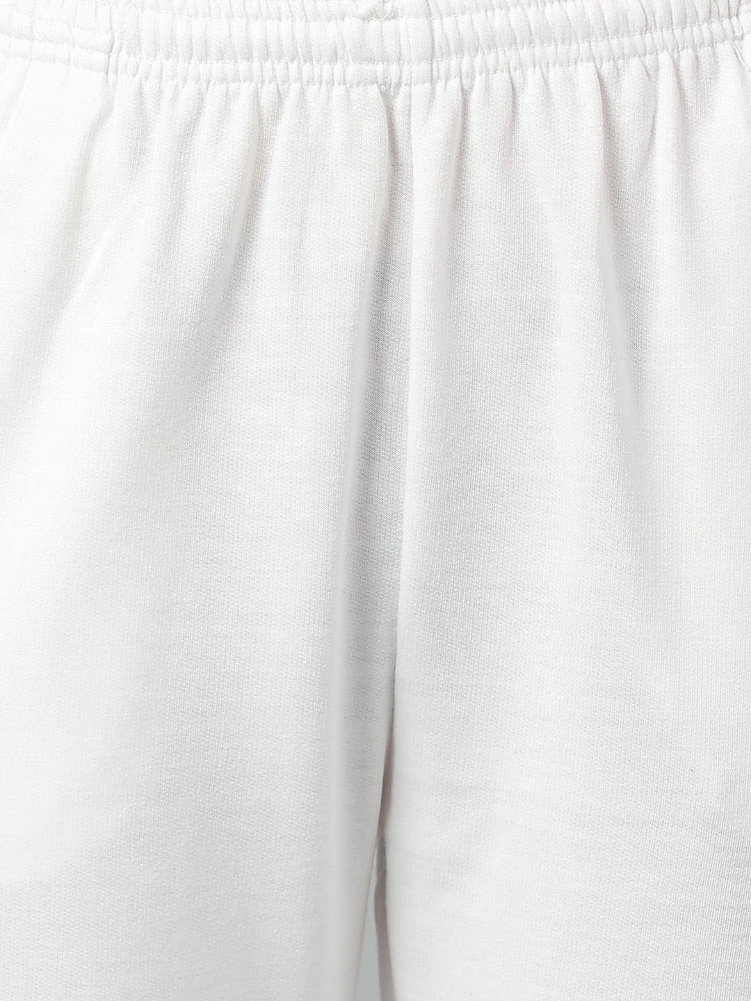 Cotton Fleece Jogger Set -White