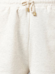 Allure Cotton Fleece Shorts Set -Off-White