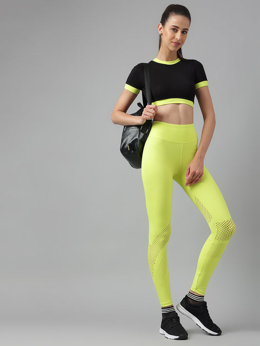 Florescent Laser Cut Leggings