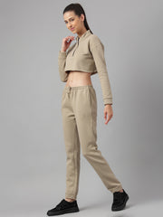Cotton Fleece Jogger Set -Brandon Beige