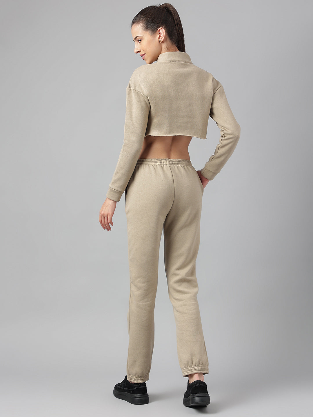 Cotton Fleece Jogger Set -Brandon Beige