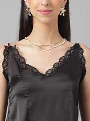 Hard to forget-Black satin dress