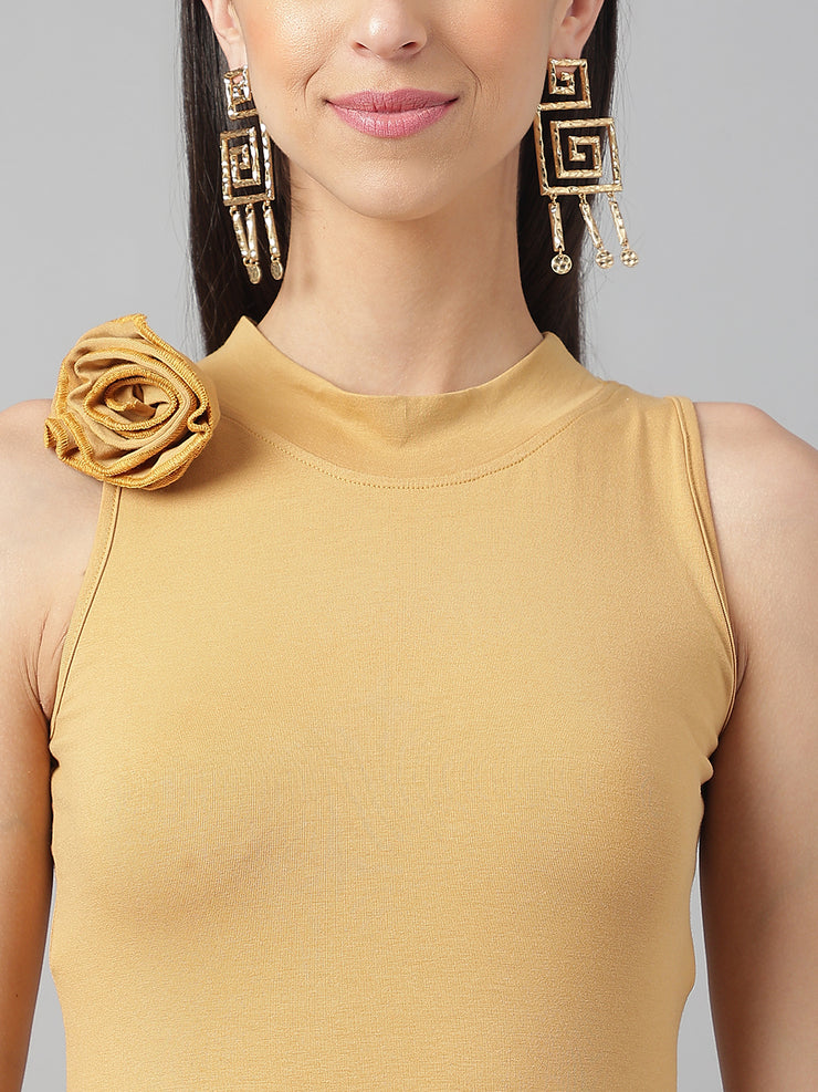 Nude Cascade Dress