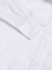White Long Sleeve Button Shirt Dress