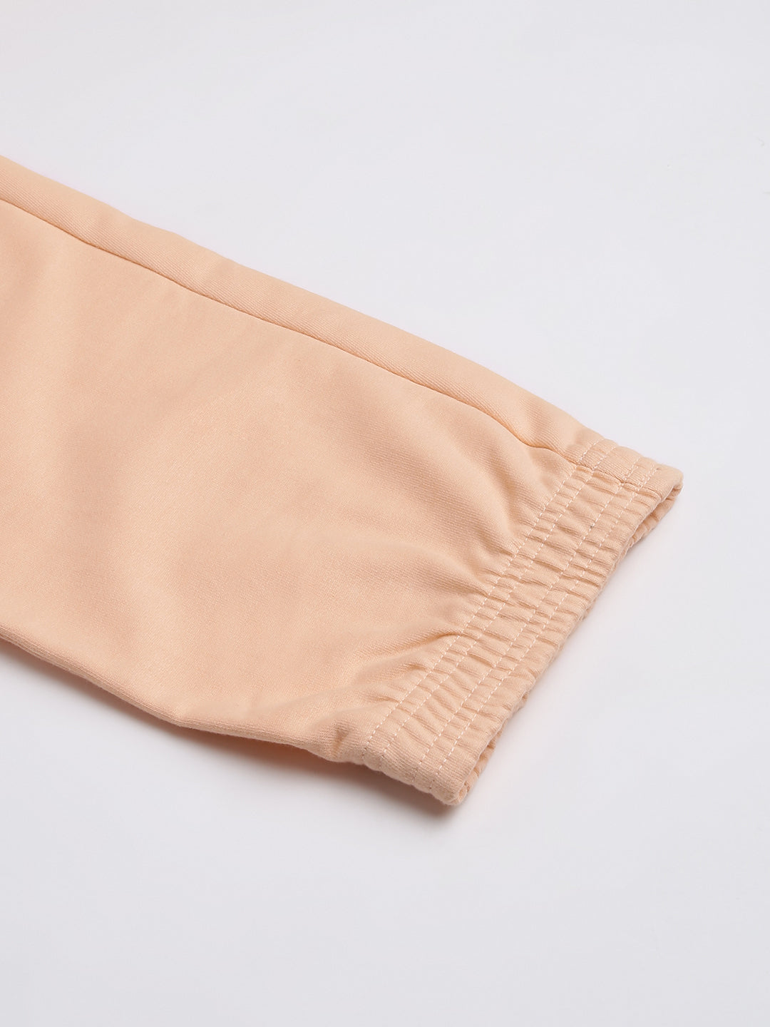 Cotton Fleece Jogger Set -Peach