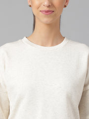 Allure Cotton Fleece Shorts Set -Off-White