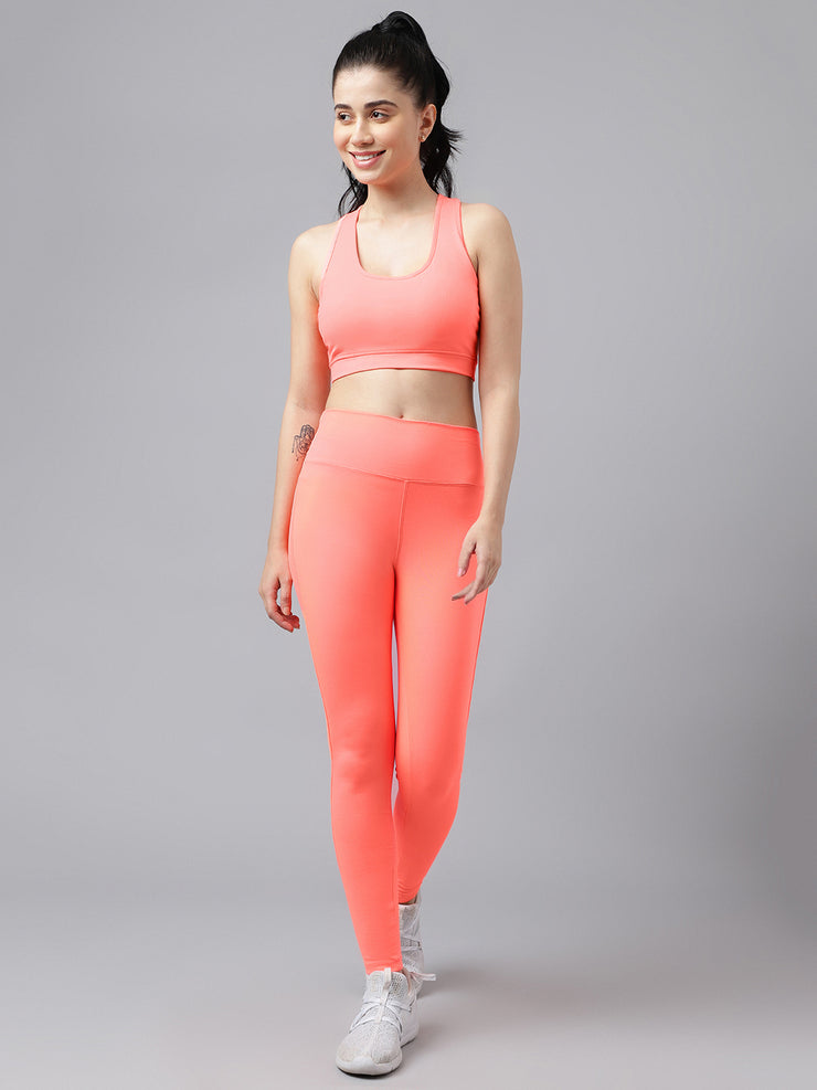 Orange High Waisted Legging Set