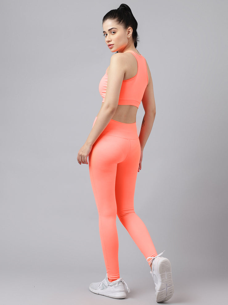 Orange High Waisted Legging Set