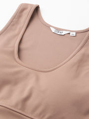 Brown High Waisted Legging Set