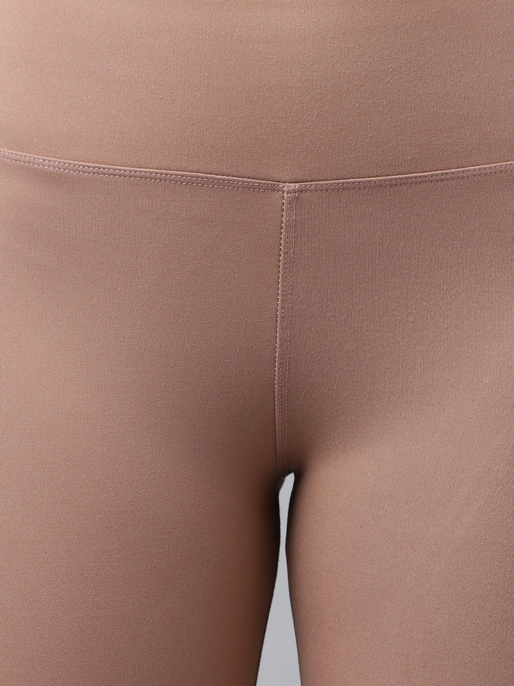 Brown High Waisted Legging Set