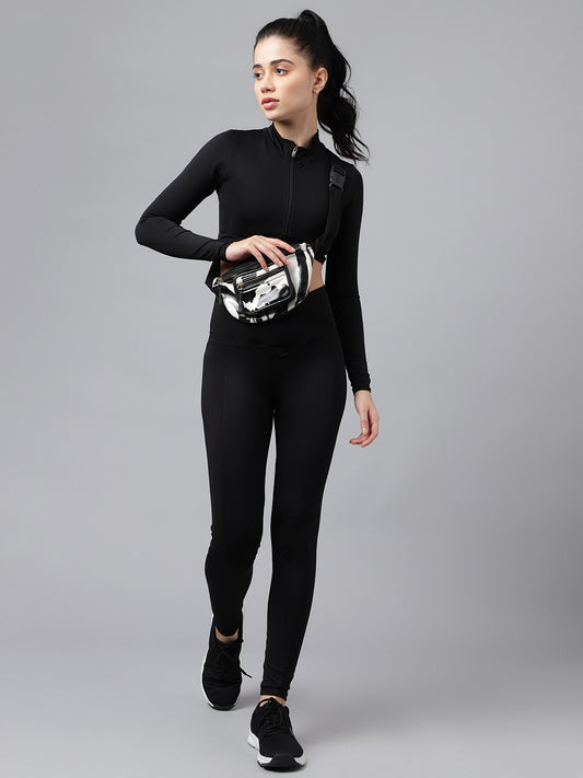 Black High Waisted Legging Set