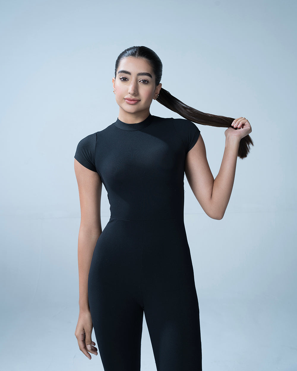 Black Bodycon Back Cutout Jumpsuit