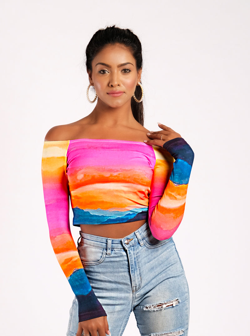 Sunset Crop Top