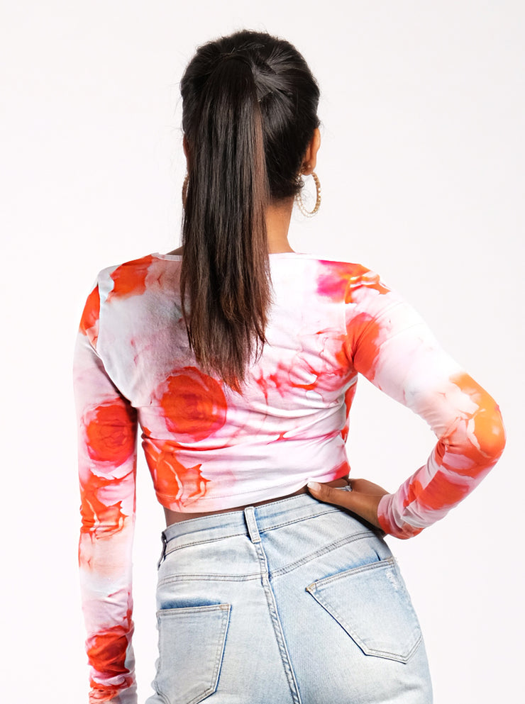 A Million Roses Crop Top