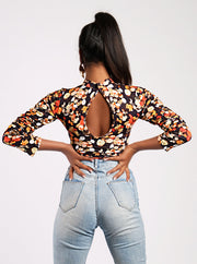 Floral Bloom Printed Jersey Bodysuit